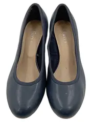 Vorschaubild 2 von Damen Pumps Blockabsatz Blau Gr. 40 Leder Business Klassisch