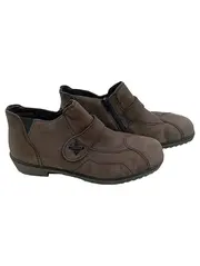 Vorschaubild 1 von Damen Stiefeletten Gr. 41 Braun Leder gefüttert Reißverschluss