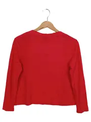 Vorschaubild 2 von Damen Strickjacke Gr. 34/XS Rot Klassisch Elegant Cardigan