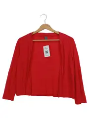 Vorschaubild 1 von Damen Strickjacke Gr. 34/XS Rot Klassisch Elegant Cardigan