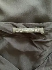 Vorschaubild 2 von Damen Langarmshirt V-Ausschnitt Basic Uni Schwarz Gr. 38/M