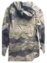 Vorschaubild 3 von Parka Herren Gr. S Camouflage Kapuze Oliv Baumwolle