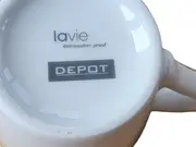 Vorschaubild 4 von Espressotasse Untertasse lavie Porzellan weiß Basic 6cm 2tlg