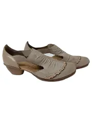 Vorschaubild 1 von Damen Sandalen Gr. 37 Beige Klassisch Casual Comforto Absatzschuhe 4cm