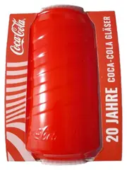 Vorschaubild 1 von McDonald's Glas 20 Jahre Jubiläum Dosenform Rot 400ml