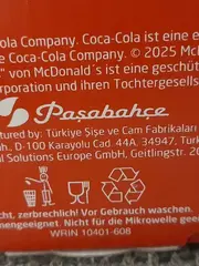 Vorschaubild 4 von McDonald's Glas 20 Jahre Jubiläum Dosenform Rot 400ml