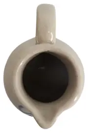 Vorschaubild 2 von Essig Öl Dosierer Set Keramik Weiß Blau Punkte Vintage 2-teilig