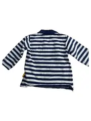 Vorschaubild 2 von Poloshirt Baby Junge Gr. 68 blau weiß gestreift Bär Langarm