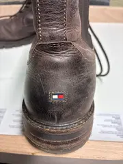 Vorschaubild 2 von Herren Leder Stiefel Chelsea Schnürstiefel Braun Gr. 45