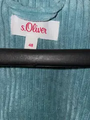 Vorschaubild 2 von Damen Cord Blazer Petrol Gr. 48 Oversized Double-Breasted