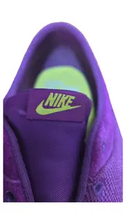 Vorschaubild 2 von Damen Sneaker Low Lila Wildleder Slip-On Gr. 38,5 Neongelb