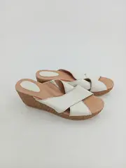 Vorschaubild 2 von Damen Sandaletten Keilabsatz Weiß Gr. 41 Casual