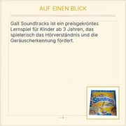 Vorschaubild 3 von GALT Soundtracks Lernspiel Hörspiel Kinder 3-6 Jahre 1-4 Spieler