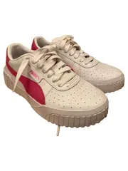 Vorschaubild 2 von Cali Damen Sneaker Low Weiß Pink Gr. 37 Leder Sportschuhe