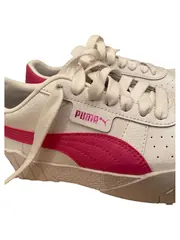 Vorschaubild 3 von Cali Damen Sneaker Low Weiß Pink Gr. 37 Leder Sportschuhe