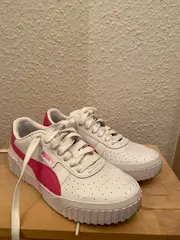 Vorschaubild 4 von Cali Damen Sneaker Low Weiß Pink Gr. 37 Leder Sportschuhe