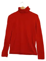 Vorschaubild 1 von Essentials Rollkragenpullover Damen Gr. XL Rot Langarm Basic