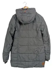 Vorschaubild 2 von Damen Steppjacke Gr. 38/M Grau Casual Winterjacke Kapuze