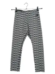 Vorschaubild 1 von Damen Leggings Allover Logo Print Schwarz Weiß Größe S