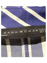Vorschaubild 6 von Bluse Damen Gr. S Blau Gestreift Ärmellos Elegant Baumwolle Freizeit