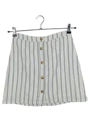 Vorschaubild 1 von Damen Minirock Gestreift Leinen Gr. 36;S Casual