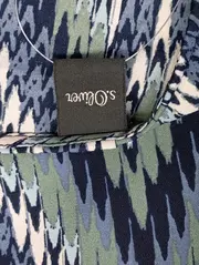 Vorschaubild 3 von Damen Bluse 36/S Mehrfarbig Grafisches Muster Langarm Freizeit