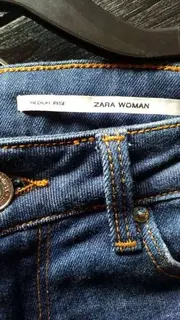 Vorschaubild 3 von Damen Jeans Slim Fit Blau Gr. 36 Medium Rise Casual