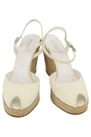 Vorschaubild 2 von Damen Plateausandalen Espadrilles Weiß Gr. 38,5 Elegant Modisch