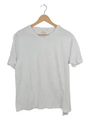 Vorschaubild 1 von Herren T-Shirt Basic Rundhals Weiß Baumwolle Gr. L