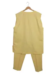 Vorschaubild 2 von AMH-Style exclusiv Hosenanzug Damen Gr. 44 Gelb Weste Hose Set