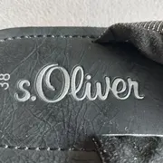 Vorschaubild 5 von Damen Zehentrenner Sandalen Gr. 38 Schwarz Glitzer Flip Flop