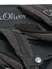 Vorschaubild 3 von Damen Zehentrenner Sandalen Gr. 38 Schwarz Glitzer Flip Flop