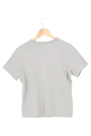 Vorschaubild 2 von Damen T-Shirt Grau Gr. 32/XXS Casual Minimalistisch Kurzarm