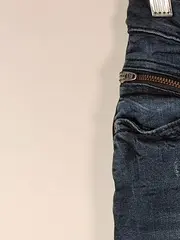 Vorschaubild 3 von Jeansrock Damen Mini Blau Uni Baumwolle Gr. 36 S