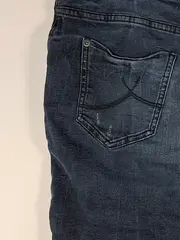 Vorschaubild 5 von Jeansrock Damen Mini Blau Uni Baumwolle Gr. 36 S