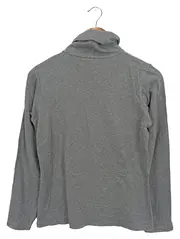 Vorschaubild 2 von TCM Damen Langarmshirt Rollkragen Gr. 36/38 Grau Basic Casual Baumwolle