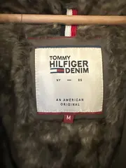 Vorschaubild 2 von Denim Damen Parka Oliv Gr. M Kapuze Fellbesatz