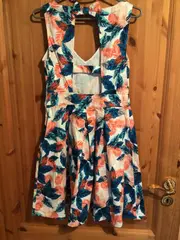 Vorschaubild 4 von Sommerkleid Damen 36;S Mehrfarbig Florales Muster Cut-Outs