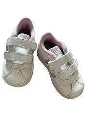 Vorschaubild 2 von Kinder Sneaker Mädchen Gr. 20 Weiß Rosa Klettverschluss Glitzer