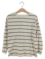 Vorschaubild 1 von Langarmshirt Gestreift Beige Kinder Gr. 122