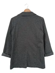 Vorschaubild 2 von Damen Blazer Grau Gestreift 38/M Streetwear Elegant Jacke