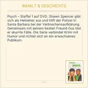 Vorschaubild 3 von Psych Staffel 1 DVD James Roday Dule Hill Krimi Komödie Serie