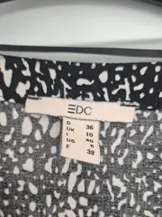 Vorschaubild 2 von Damen Kleid Gr. 36/S Schwarz Weiß Animal Print Viskose