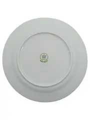 Vorschaubild 2 von Kuchenteller Weiß Goldrand Ornament Keramik 19 cm Klassisch