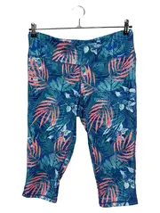 Vorschaubild 1 von Damen Capri Leggings tropisches Muster Sportlich Gr. L