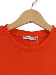 Vorschaubild 2 von Damen T-Shirt Basic Kurzarm Orange Gr. S Viskose
