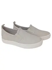 Vorschaubild 1 von Damen Slipper Gr. 36 Beige Slip-On Casual Freizeitschuh