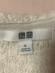 Vorschaubild 3 von Strickjacke Damen Gr. S Beige Bouclé Cropped Cardigan