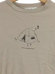 Vorschaubild 3 von Kinder Langarmshirt Camping Motiv Beige Gr. 134 Jungen Mädchen