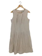 Vorschaubild 1 von Freizeitkleid Damen Gr. 42 Beige Casual Modern